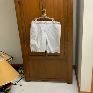 Talbots petite chino bermuda mom shorts high waist size 14P 10 in inseam